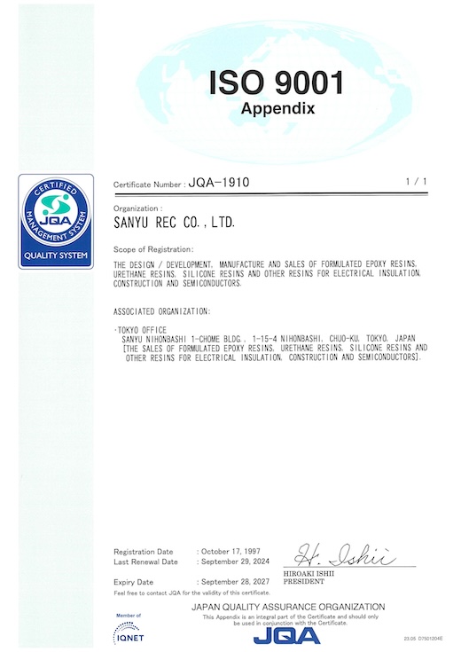 ISO 9001 Appendix